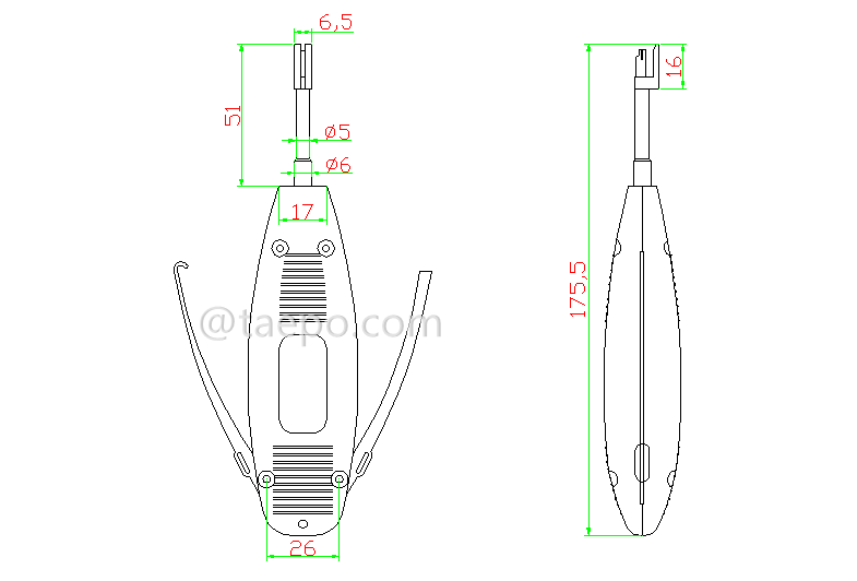 Schematic Diagrams for short version QDF impact installation tool for BTDG block