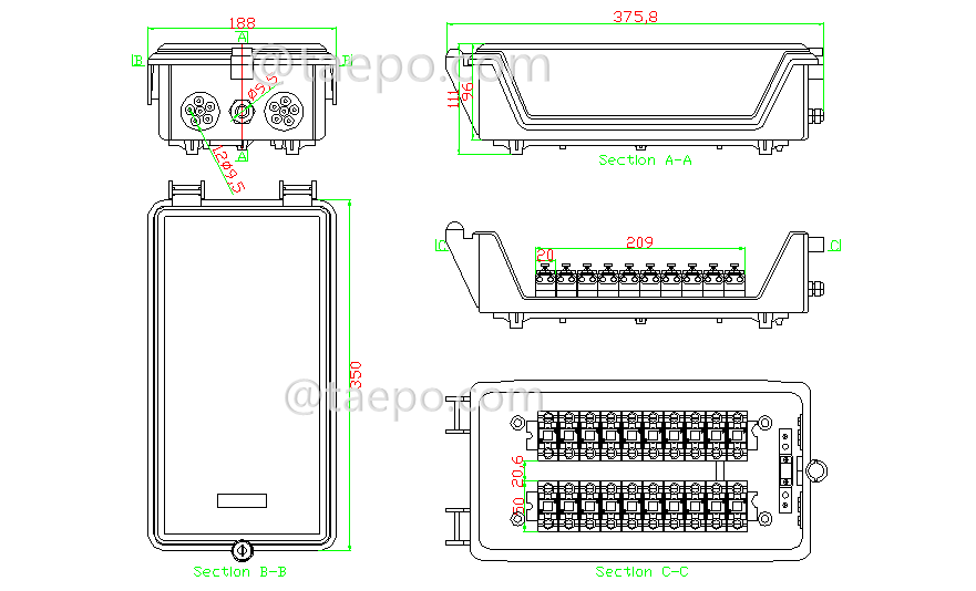 Schematic Diagrams for Outdoor 20 pairs STB dp box