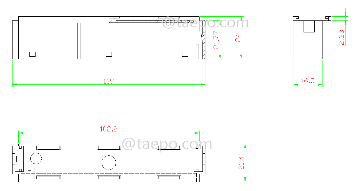 Schematic Diagrams for krone Module Label Holder