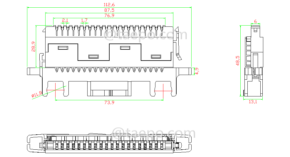 Schematic Diagrams for 10 pair profile connection module