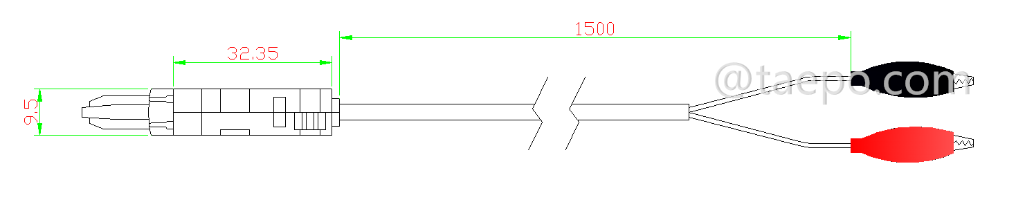 Schematic Diagrams for 2-pole test cord LSA