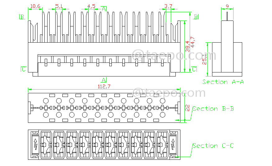 Schematic Diagrams for 3-pole over-voltage highband module protection magazine