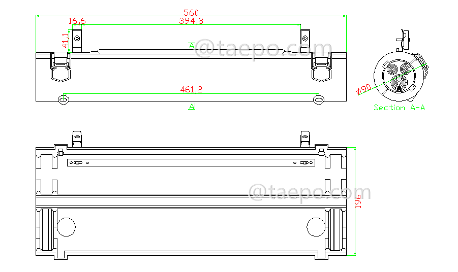 Schematic Diagrams for 400 pairs Copper aerial closure