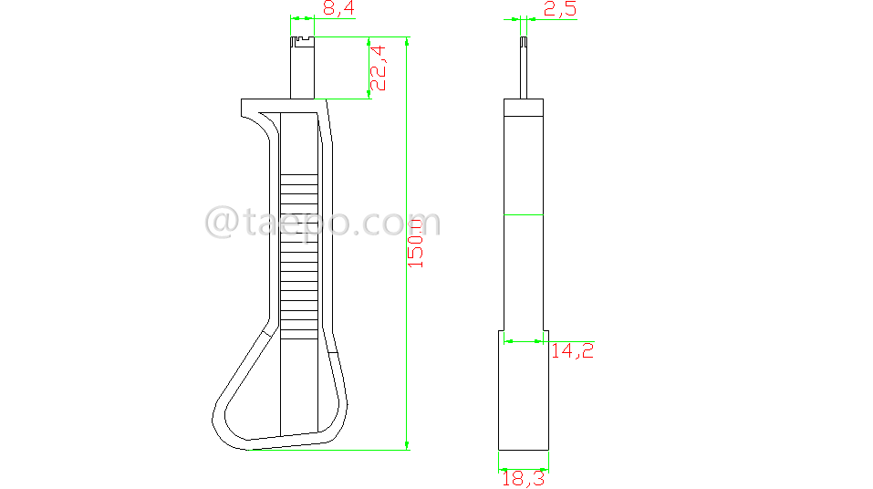 Schematic Diagrams for 25 pairs splicing module punch down tool