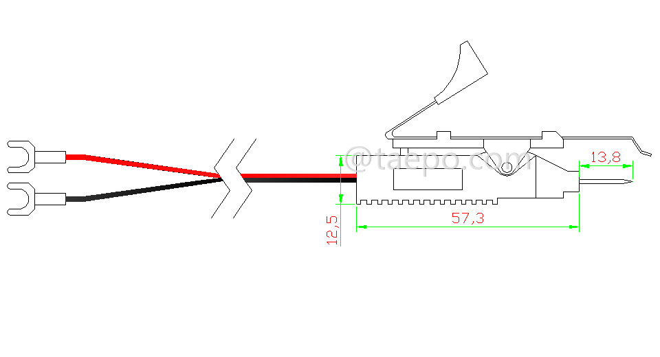 Schematic Diagrams for 2 pole test cord for 25 pairs 710 splicing module