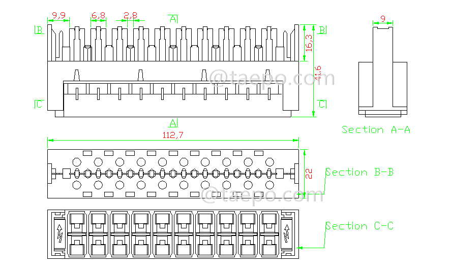 Schematic Diagrams for 2-pole over-voltage lsa protection magazine