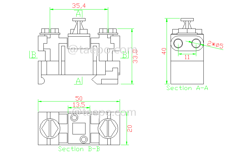 Schematic Diagrams for Series of 1 Pair Dropwire STB module