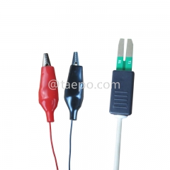 Test plug to alligator clip 2-pole HW test cord