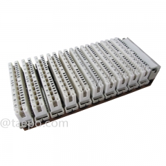 100 pairs LSA disconnection terminal block with label holder