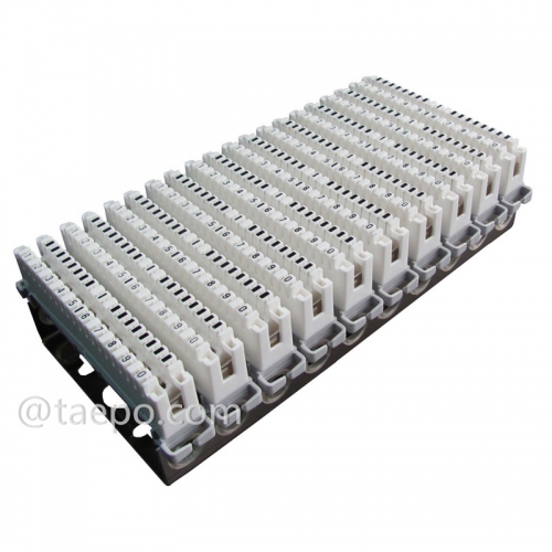 100 pairs LSA disconnection terminal block with 1 back mount frame and 10 krone module from China Manufactuer for Sale