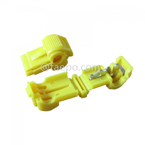 Single pin 1 wire yellow self-stripping electrical tap 3m 953 connector