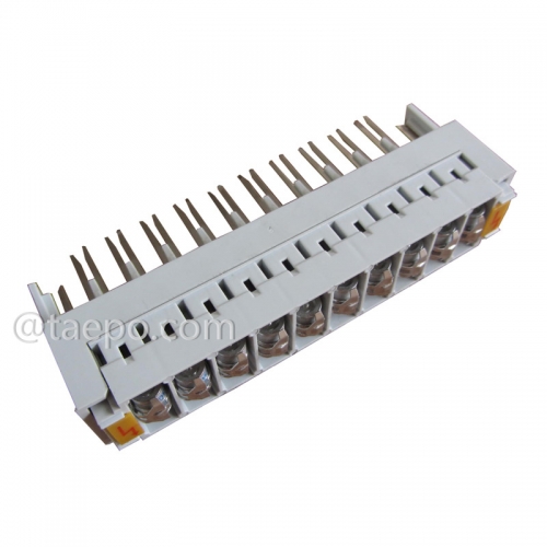 10 pairs 3 pole over voltage highband module protection magazine with GDT arrester