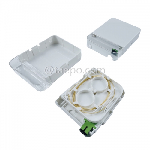 Sample Free Telecom Parts Export Plastic housing indoor 1 fiber SC Fiber optic termination box from China Manufacturer TAEPO for Sale
