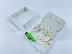 Sample Free Telecom Parts Export Plastic housing indoor 1 fiber SC Fiber optic termination box from China Manufacturer TAEPO for Sale