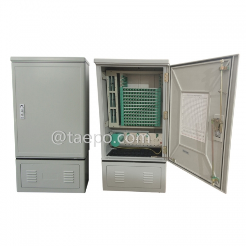 Hot Sale 144 fibers outdoor telecom SMC street fiber Optical Cross Connection Cabinet from China Factory TAEPO for Sale