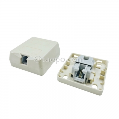 CAT3 2P2C jelly filled 1-port RJ11 telephone socket