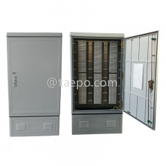 Outdoor 1200 pairs SMC cross connection cabinet with base