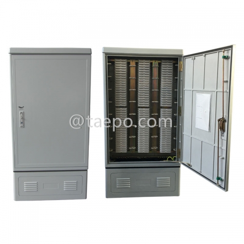 Outdoor 1200 pairs SMC cross connection cabinet with base from China Manufacturer for Sale