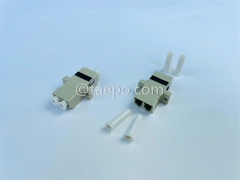 Multimode duplex LC UPC fiber optic adaptor