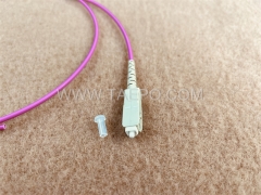 3mm multimode OM4 simplex SC UPC Fiber optic pigtail