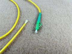 Single mode OS1 simplex sm LC APC Fiber optic pigtail