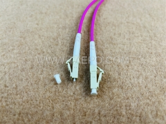 3mm multimode OM4 simplex LC UPC Fiber optic pigtail