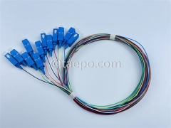 Single mode 12 fibers SC/UPC Fiber optic fanout pigtail with good price