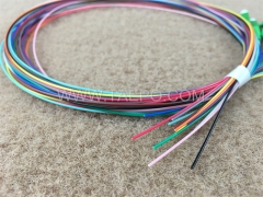 Single mode 12 fibers LC APC Fiber optic fanout pigtail