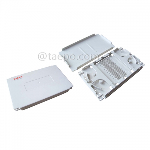 Telecom Parts Export 24 fibers plastic Fiber optic splice tray with snap-on cover from China Manufacturer TAEPO for Sale