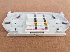 24 fiber fusion splice tray with colorful label