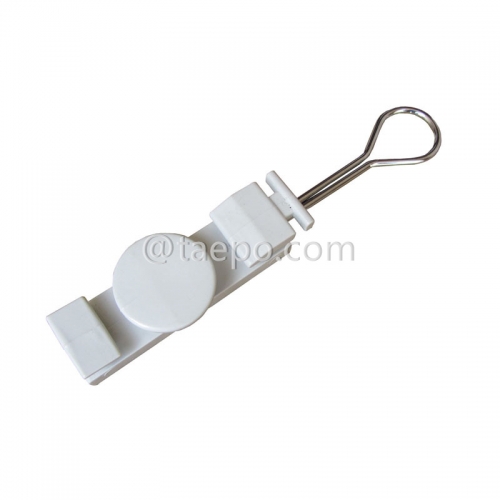 FTTH fiber drop cable anchoring clamp and holder for the clamping of the cables