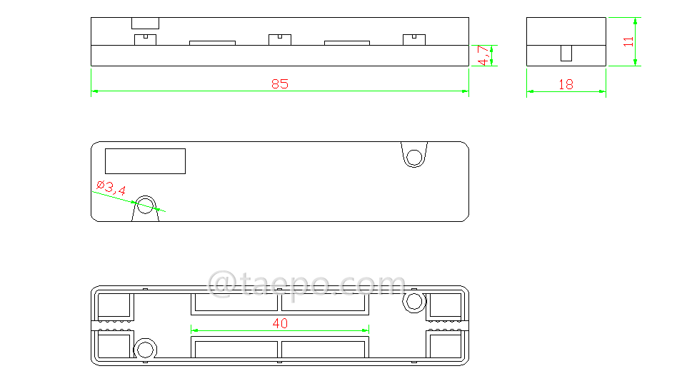 Schematic Diagrams for Drop cable splice box