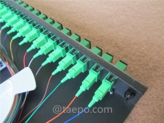 19 inch 1U 24 port Rack mounted ODF Optical Distribution Frame with SC fiber optic adapters