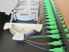19 inch 1U 24 port Rack mounted ODF Optical Distribution Frame with SC fiber optic adapters