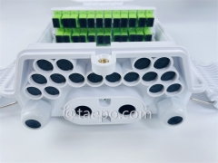 Outdoor water-proof SC 16 core FTTH optical fiber distribution box from China Manufacturer TAEPO for Sale