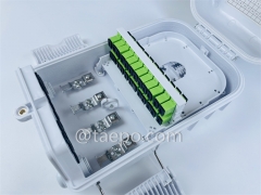 Outdoor water-proof SC 16 core FTTH optical fiber distribution box from China Manufacturer TAEPO for Sale