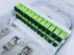 Outdoor water-proof SC 16 core FTTH optical fiber distribution box from China Manufacturer TAEPO for Sale