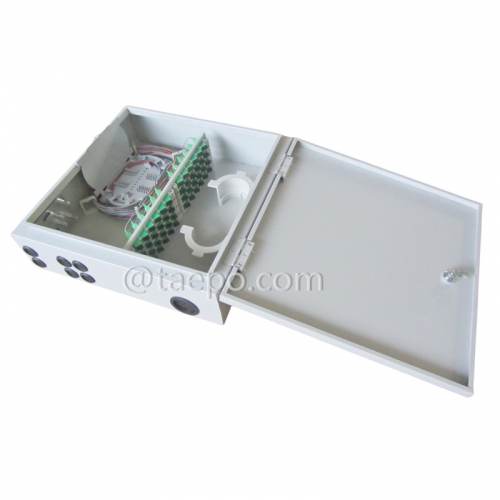 Outdoor 48 fibers cold rolling steel housing Fiber distribution FDB box with replaceable patch panels