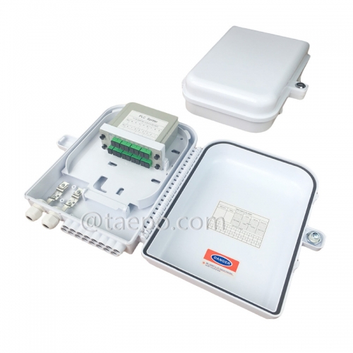 Outdoor SC type 16 fibers plastic FTTH Fiber splitter FSB box with casette PLC splitters