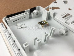 Outdoor plastic housing 6 port ftth FTB fiber termination box with SC adapter and pigtail