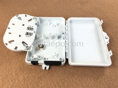 Outdoor plastic housing 6 port ftth FTB fiber termination box with SC adapter and pigtail