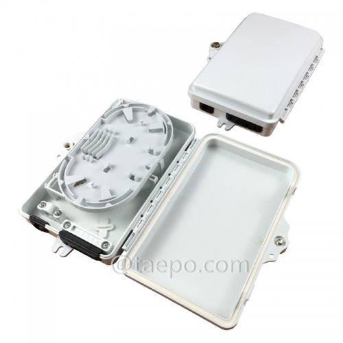 Outdoor plastic housing 6 port ftth FTB fiber termination box with SC adapter and pigtail