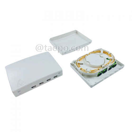 Sample Free Indoor 4 port FTTH FTB Fiber termination box with SC adapter from China Manufacturer TAEPO for Sale