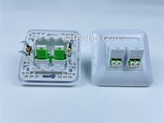 Sample Free Fiber optic wall outlet box with LC APC adapter 4 fibers from China Manufactory TAEPO for Sale