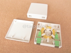 Sample Free 2 port SC Fiber optic surface mount box with SC adapters and pigtails from China Factory TAEPO for Sale