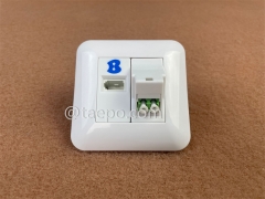 Sample Free Fiber optic wall outlet with LC APC adapter duplex and 1-port UK socket from China Factory TAEPO for Sale
