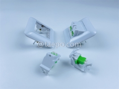 Sample Free Fiber optic wall outlet box with LC APC adapter 4 fibers from China Manufactory TAEPO for Sale