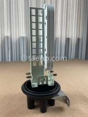Hot Sale 36 fibers vertical type mechanical sealing 4+2 ports FOSC Fiber optic splice closure from China Manufacturer TAEPO for Sale