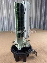 Hot Sale 36 fibers vertical type mechanical sealing 4+2 ports FOSC Fiber optic splice closure from China Manufacturer TAEPO for Sale
