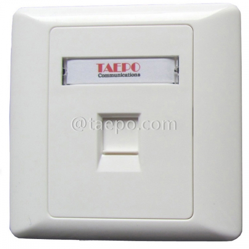 Factory Price 86x86mm American style 1 port RJ45 network wall faceplate from China Manufactuer for Sale